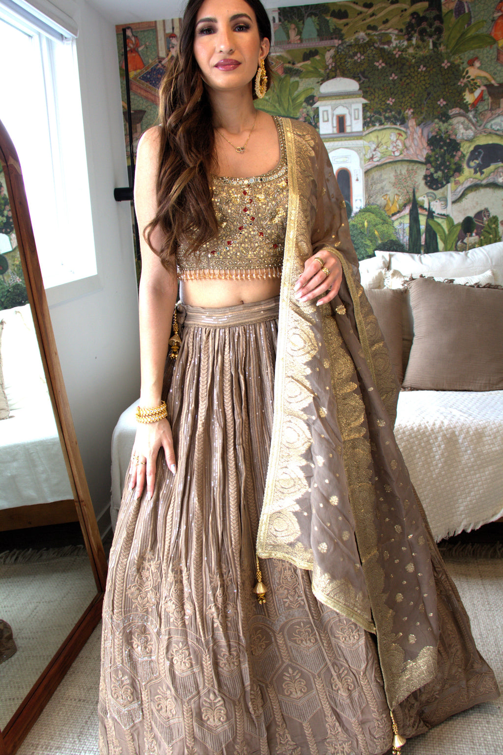 Golden Grace Lehenga