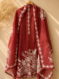 Maroon Floral Embroidered Suit Set