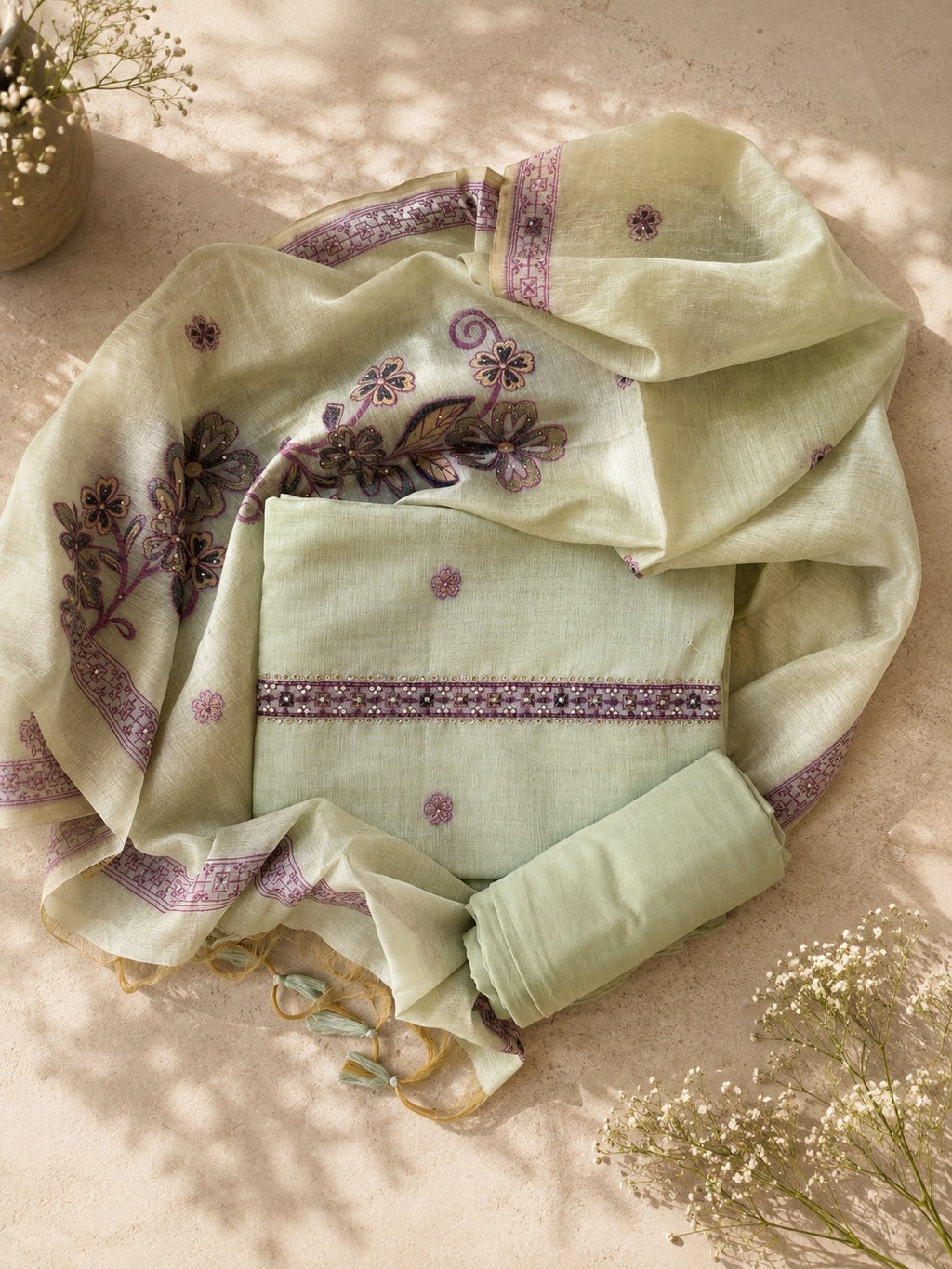 Pista Noor Embroidered Suit Set
